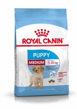 Hundefoder Royal Canin Medium Puppy 4 kg – kylling & majs billede