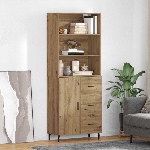 Highboard i 2 dele - Artisan egetræ