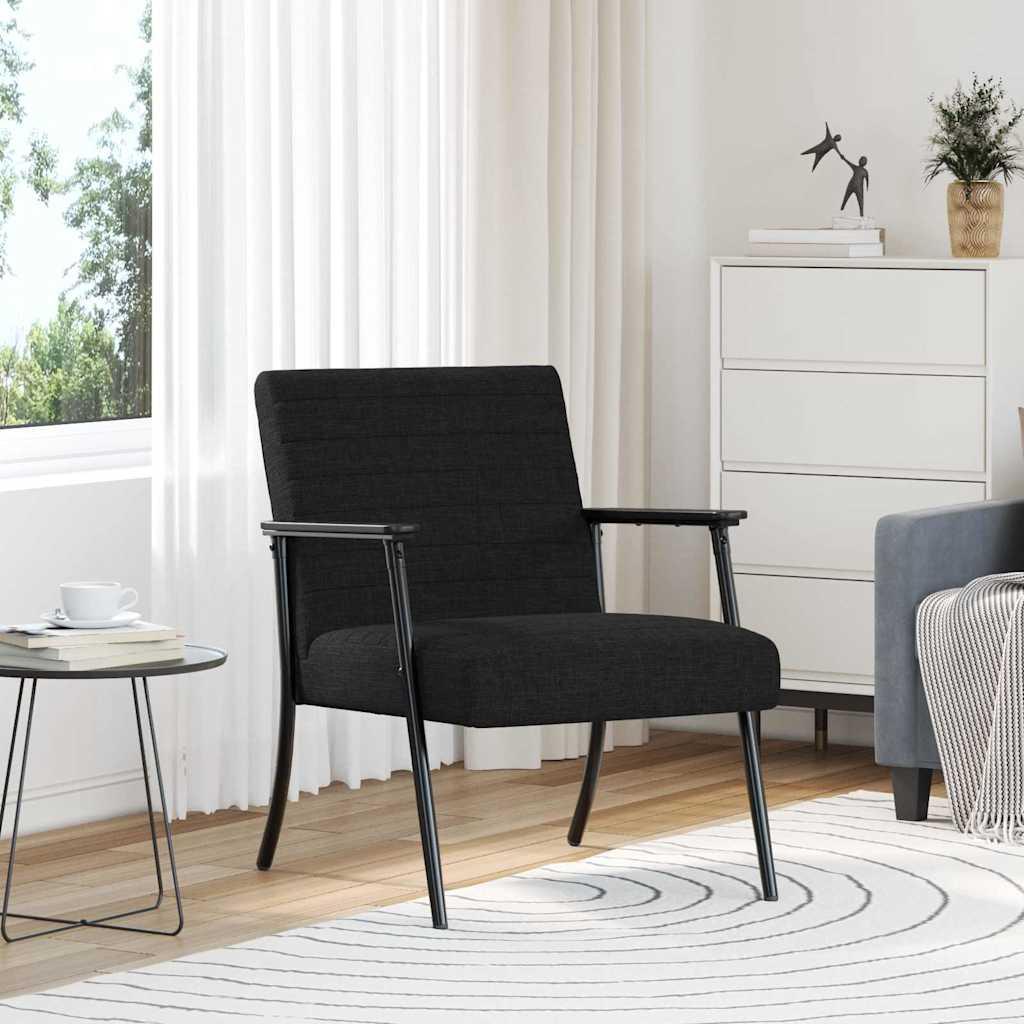 Lænestol Sort 59 x 75 x 78 cm Stof billede