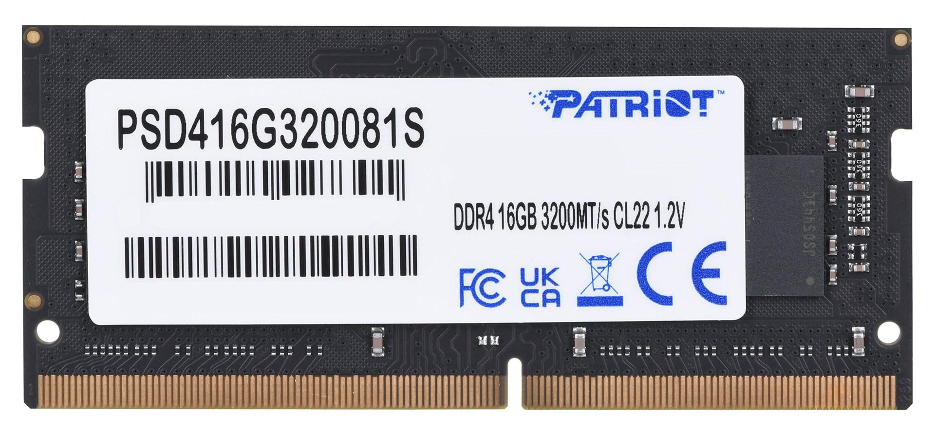 RAM til bærbar – Patriot Memory Signature 16 GB DDR4 3200 MHz (1 x 16 GB) billede