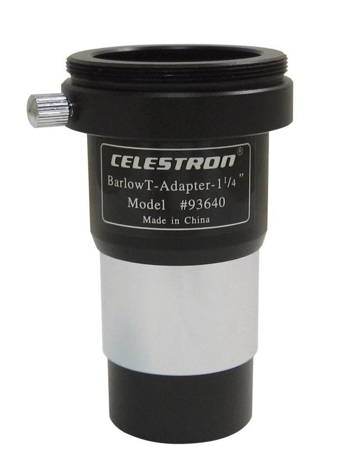 Celestron 93640 Barlow T-adapter til teleskopkamera, 1,25 tommer