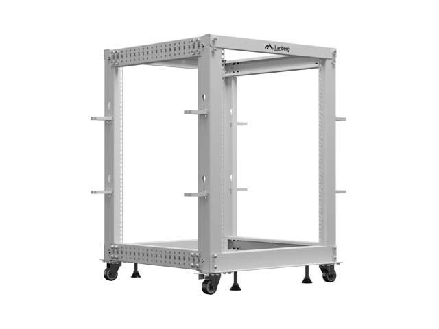 19" rackskab 15U 600×600-1100 grå - Lanberg billede