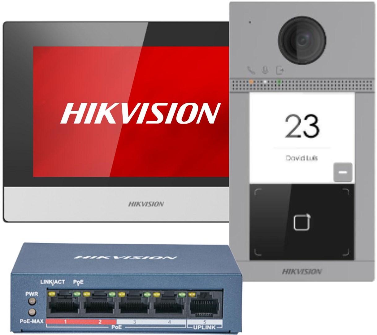 Video dørtelefon Hikvision DS-KIS604-S(C)(O-STD) sæt billede