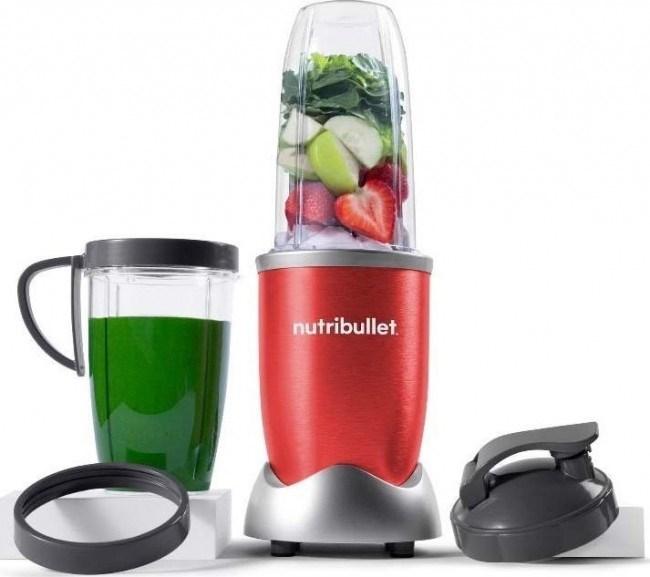 Blender - NutriBullet NB907R 0,9 l, 900 W, rød/sølv