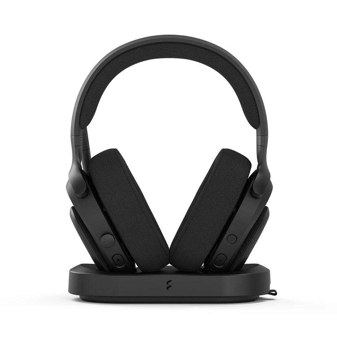 Trådløst headset med ladestand - Fractal Design Scape, head-band, sort