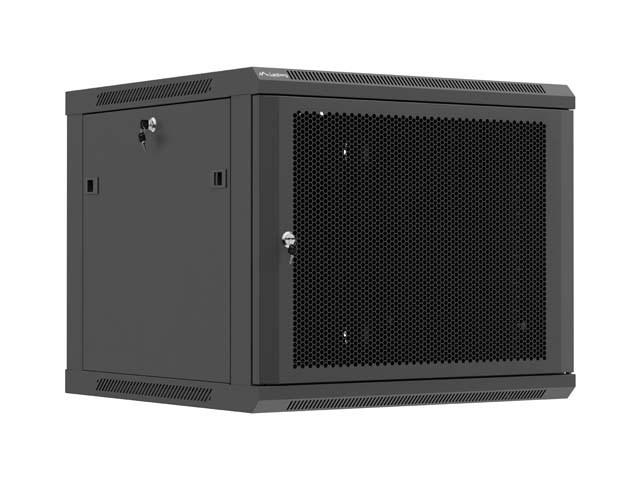 19" rackskab væghængt 9U 60×60 cm - Lanberg, sort billede