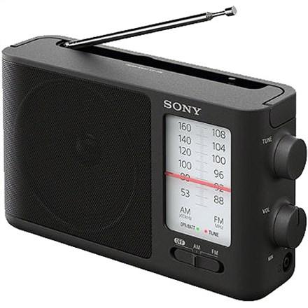 Radio med AM/FM - Sony ICF-506 - 5 W - sort