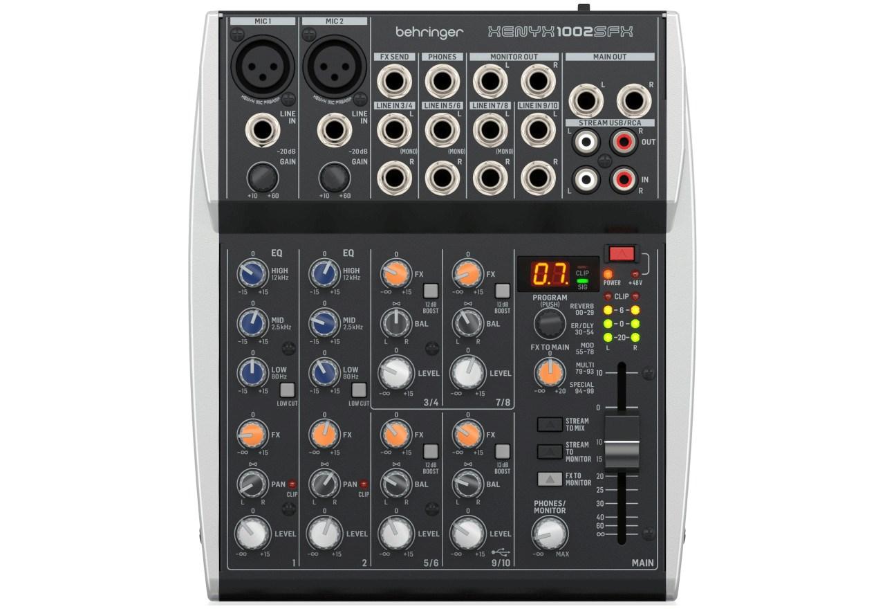 Mixerbord Behringer Xenyx 1002SFX - kompakt audio mixer med effekter billede