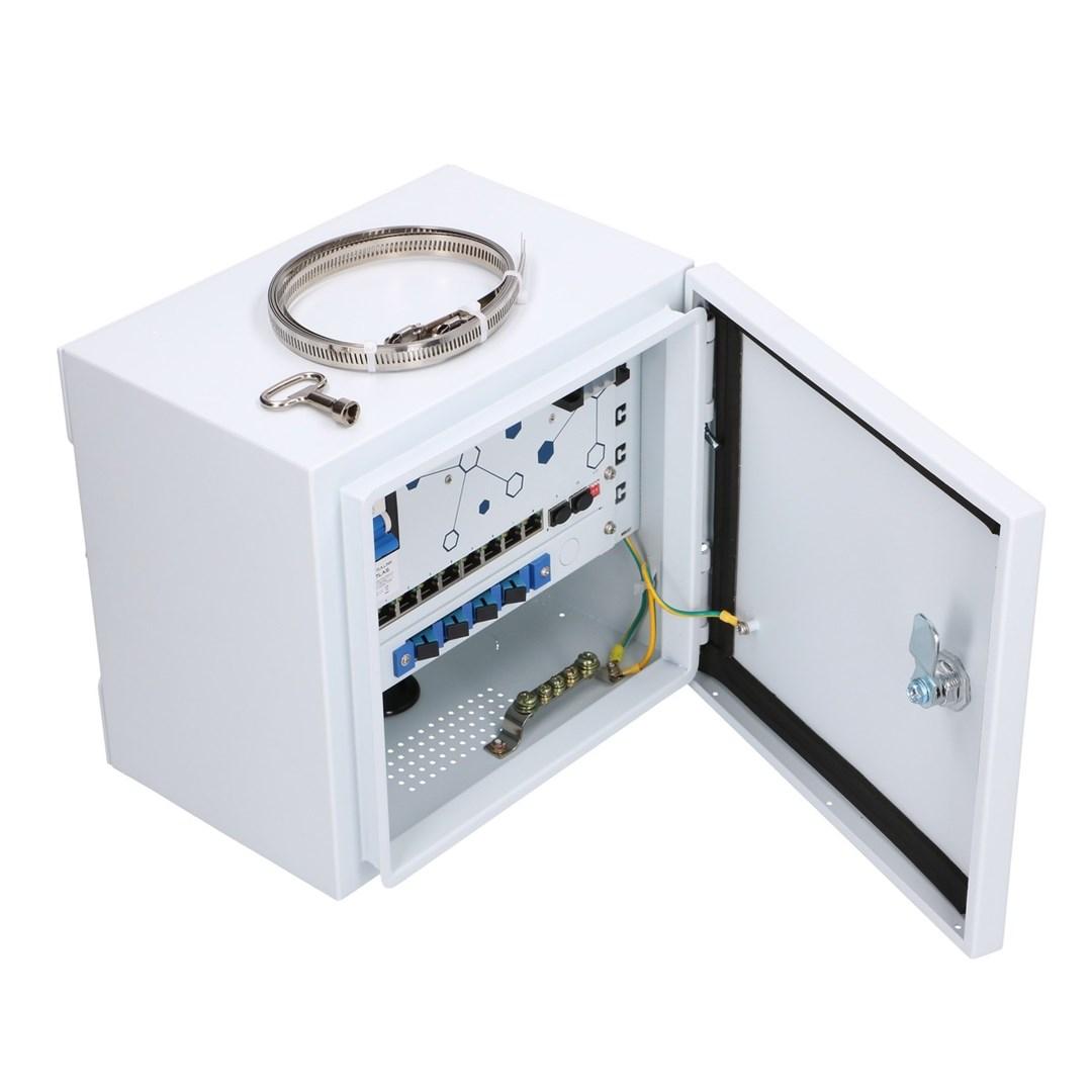 Netværksswitch Extralink Outdoor PoE Atlas – 8x RJ45 1.000 Mbit/s, 2x SFP, 120 W, aktiv køling billede