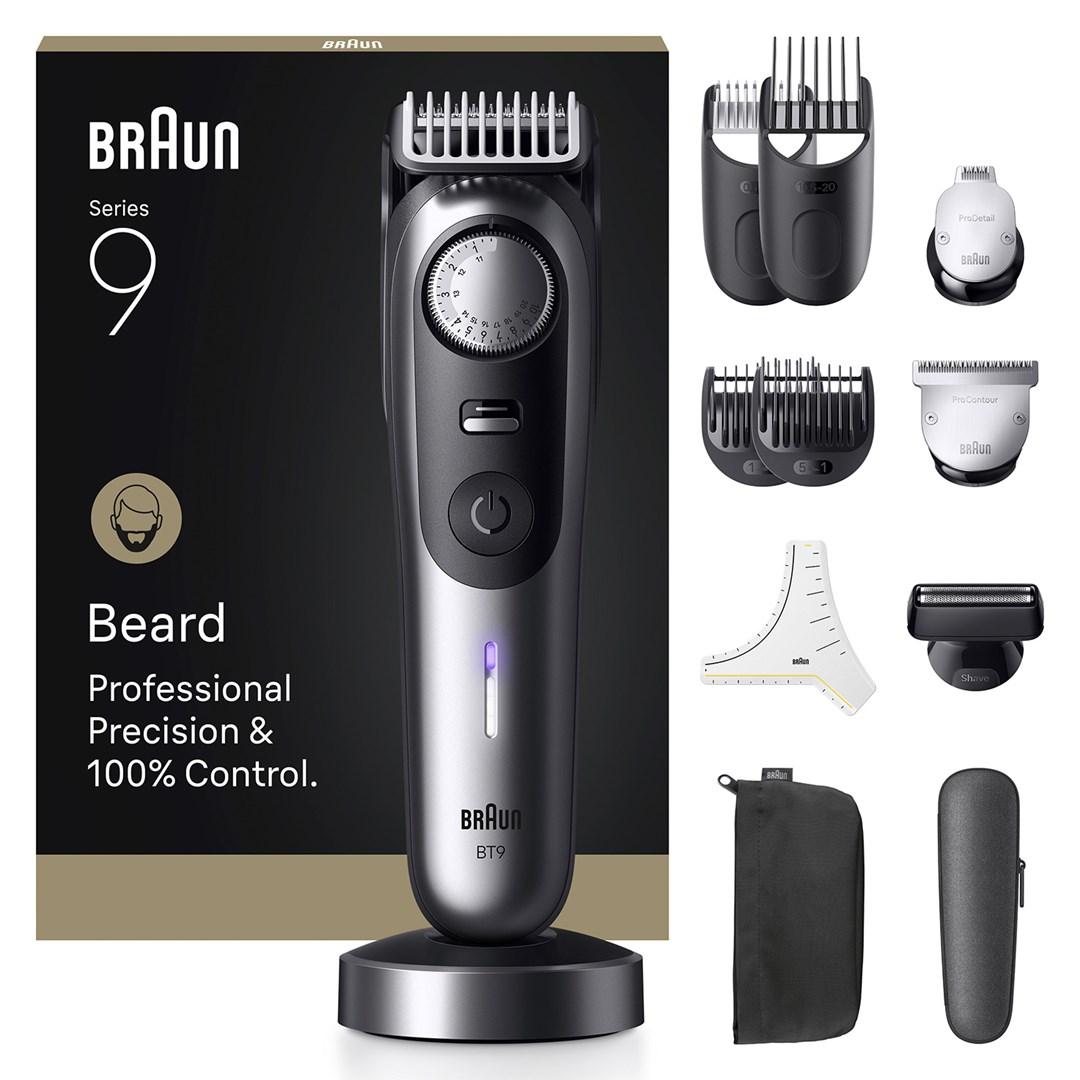 Skægtrimmer Braun Series 9 BT9560 Wet & Dry, sort/grå billede