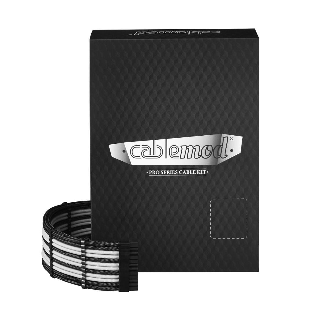 Kabelsæt til strøm - CableMod Pro Series, sort/hvid, intern billede