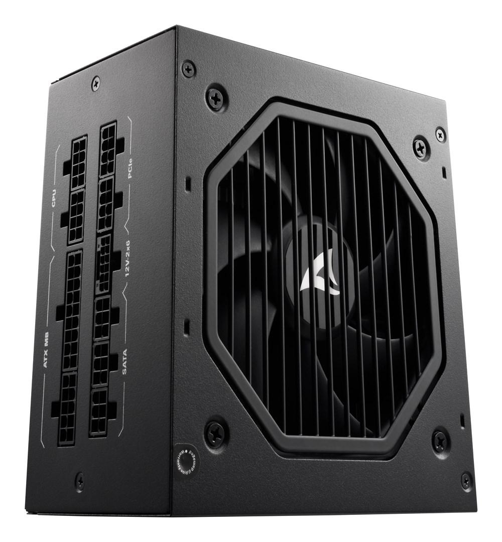 Strømforsyning ATX – Sharkoon Rebel P20, 1000 W, fuldt modulær, sort billede