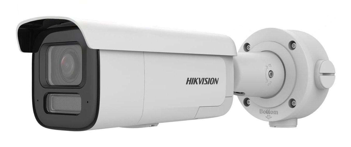 Overvågningskamera Hikvision Pro Series 4MP AcuSense med blitzlys, lydadvarsel og motoriseret varifokal bullet billede