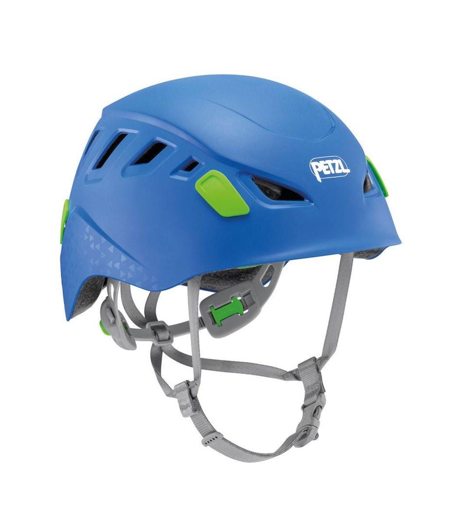 Klatrehjelm til børn Petzl PICCHU - blå/grøn, one size