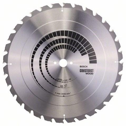 Rundsavklinge til træ 450 mm - Bosch, 32 tænder, 30 mm boring billede
