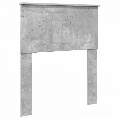 Sengestel med skuffer - beton grå og sølv 70 x 190 cm