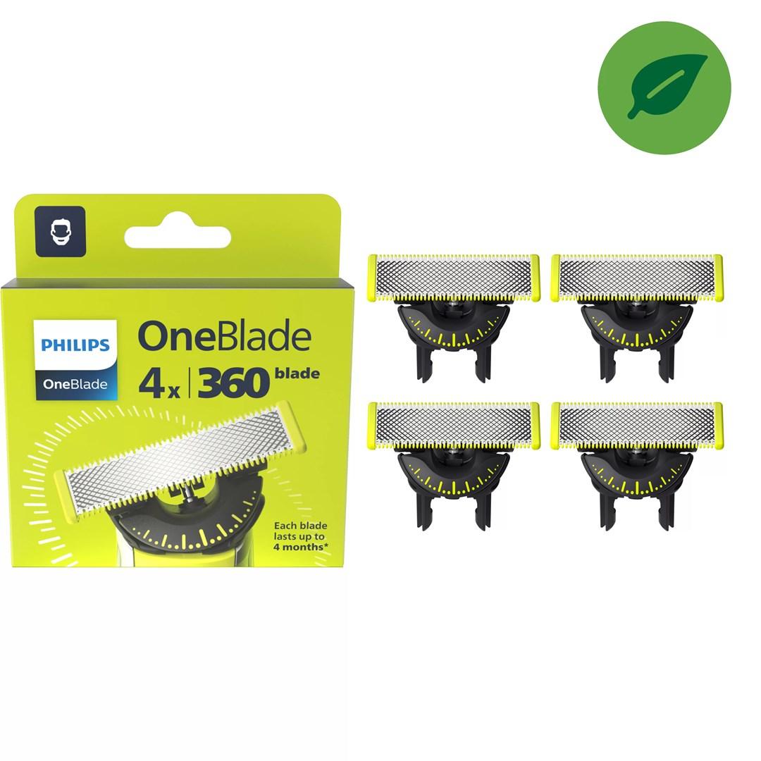 Barberblade Philips OneBlade 360 - udskiftningsblade, 4 stk