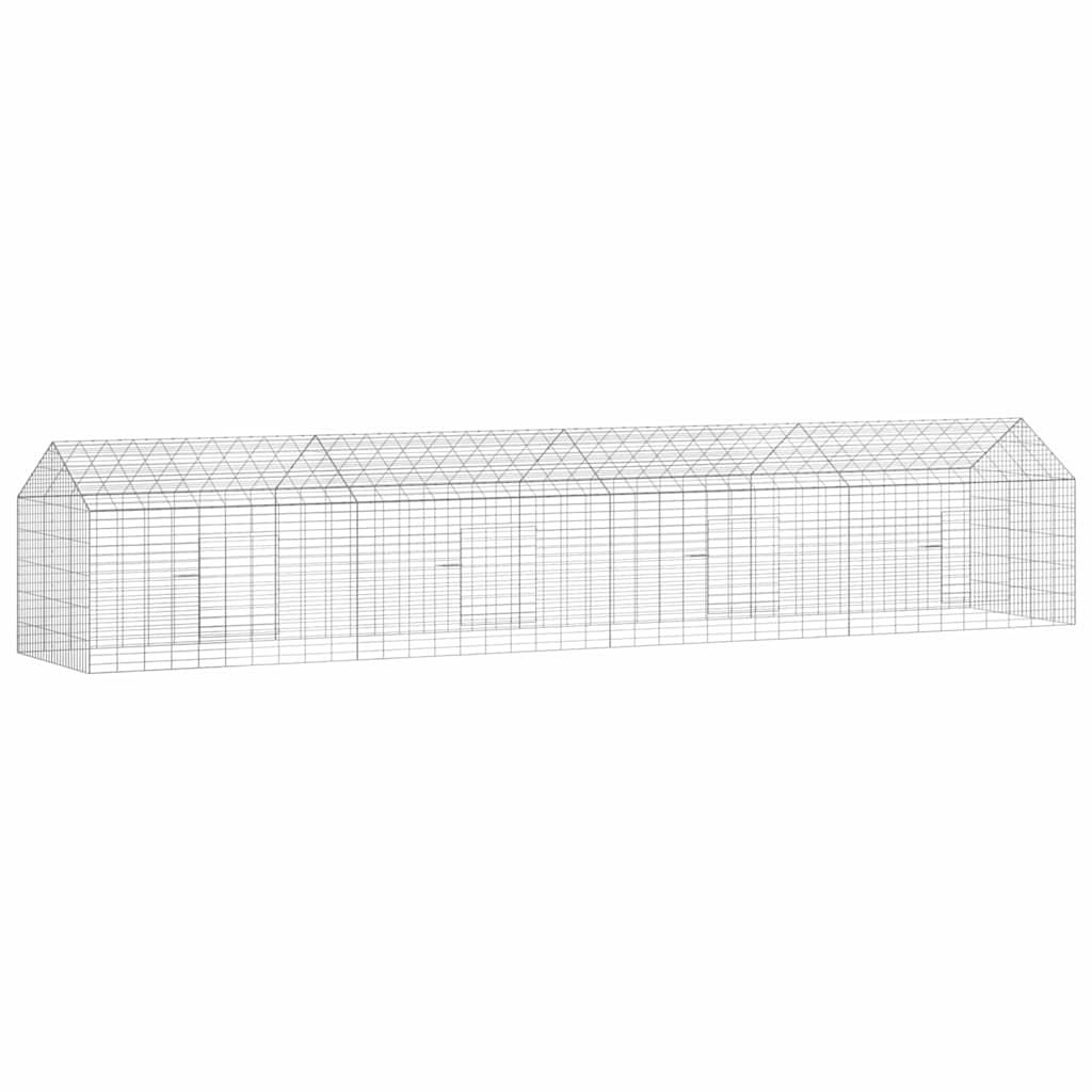 Kanin Bur Sølv 400 x 78 x 78 cm Galvaniseret stål billede