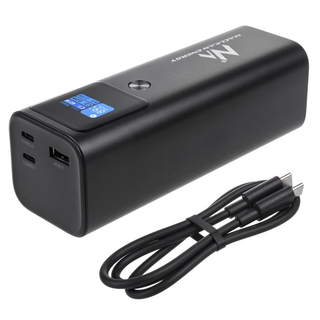 Powerbank Maclean 24.600 mAh – PD 140 W, Hurtig opladning, 2x USB-C + USB-A billede