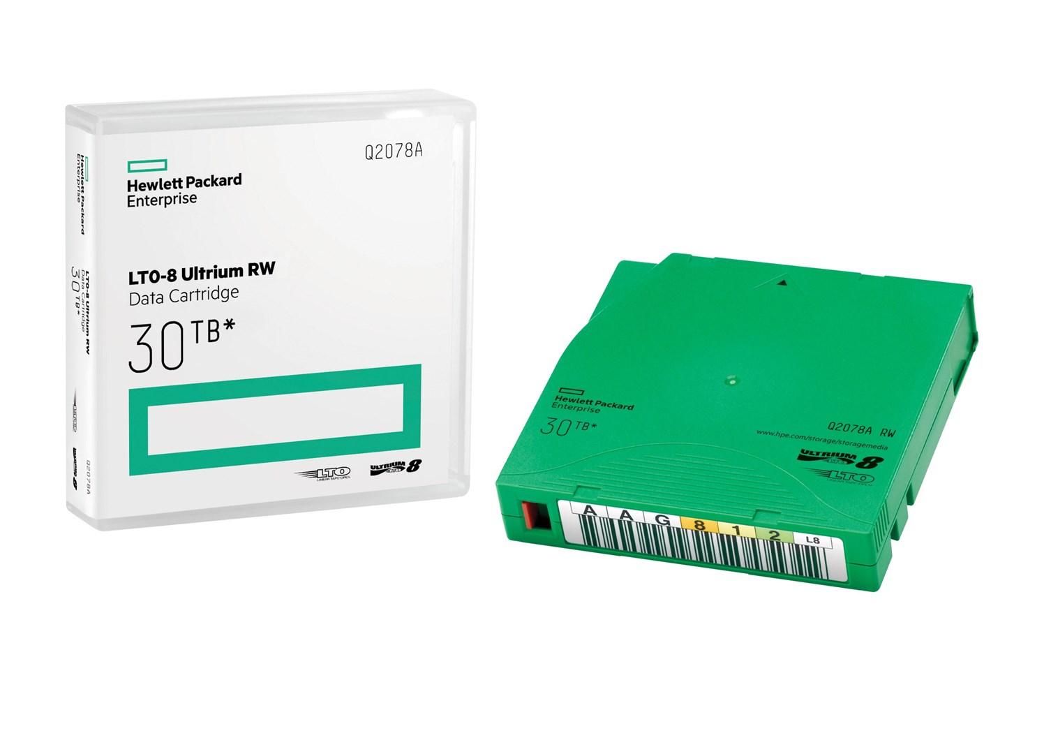 LTO-bÃ¥nd HPE LTO-8 Ultrium 30 TB RW datapatron billede