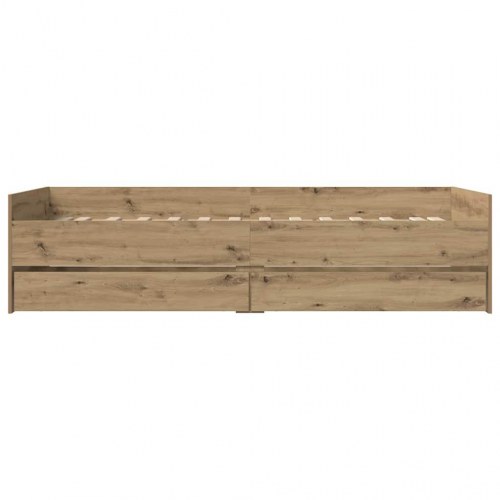 Sengestel med skuffer 90 x 200 cm - artisan egetræ