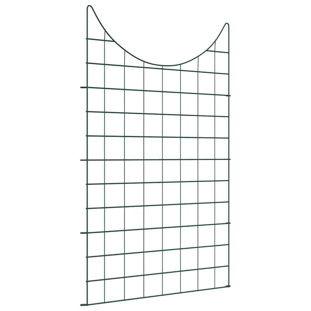 Damhegnsæt 8 stk Grøn 50 x 80 cm Stål billede