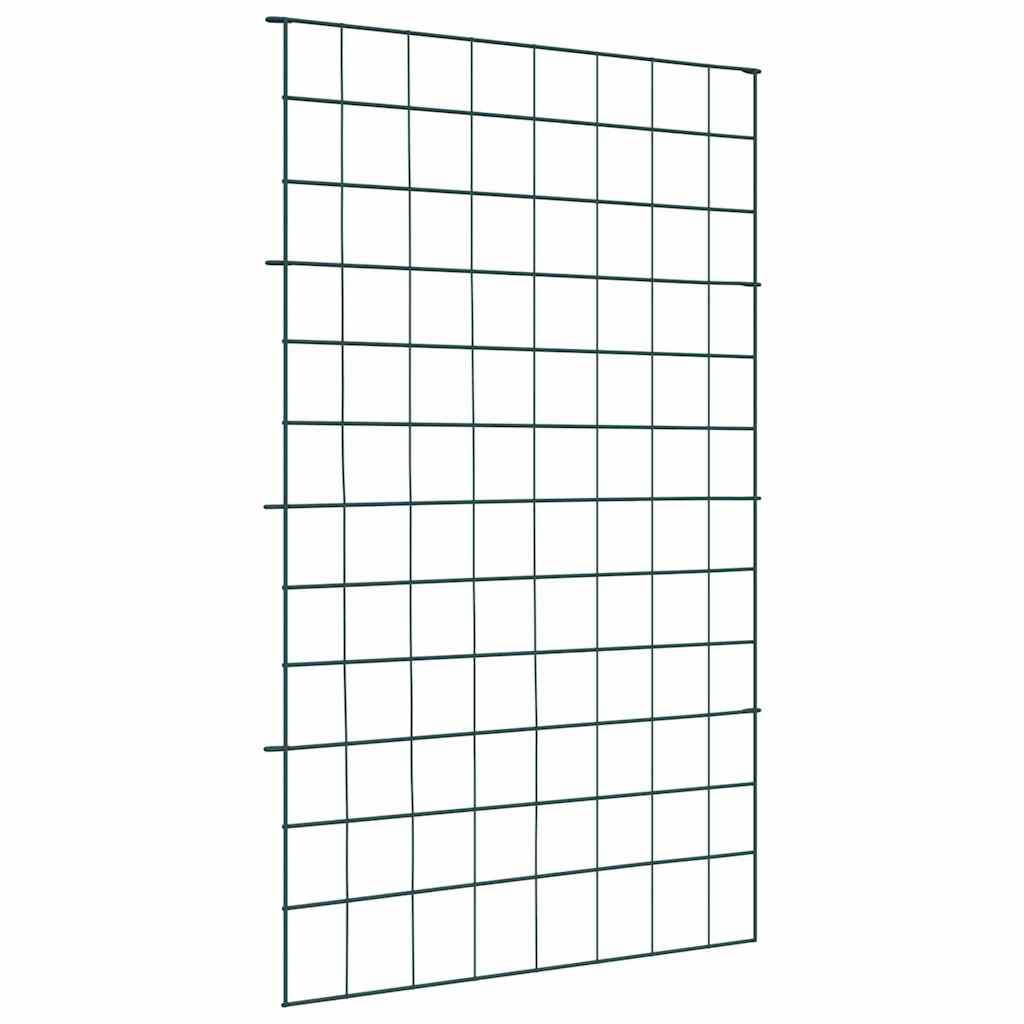 Damhegnsæt 8 stk Grøn 50 x 80 cm Stål billede