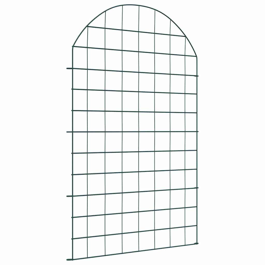 Damhegnsæt 8 stk Grøn 50 x 80 cm Stål billede