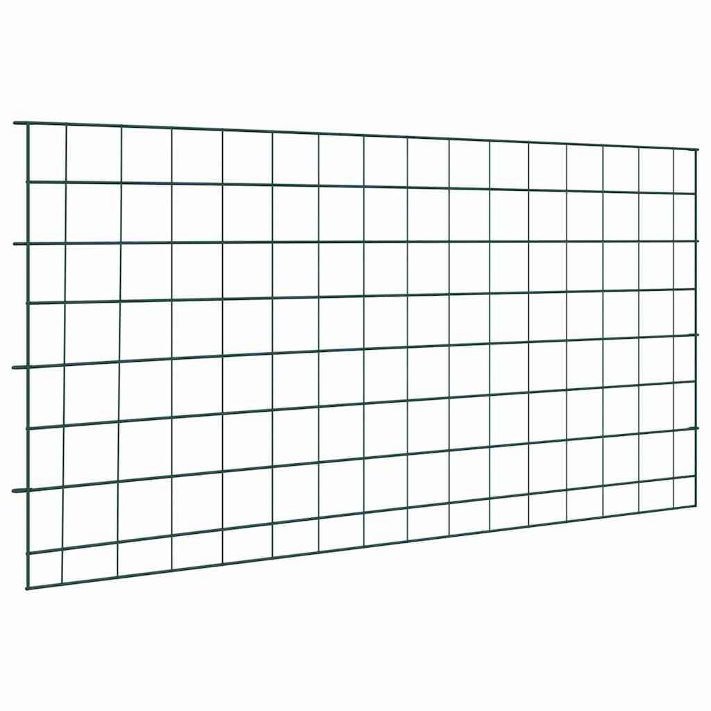 Damhegnsæt 5 stk Grøn 100 x 50 cm Stål billede