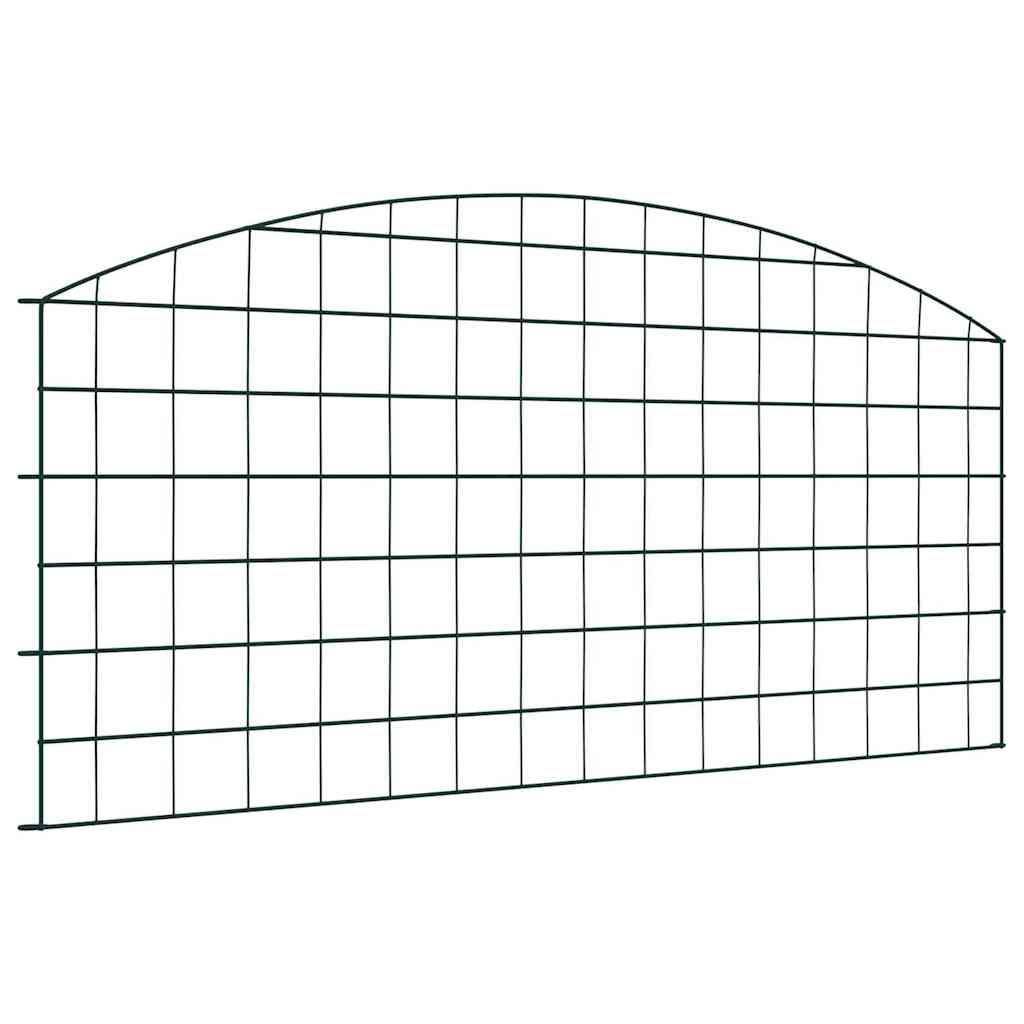 Damhegnsæt 5 stk Grøn 100 x 50 cm Stål billede