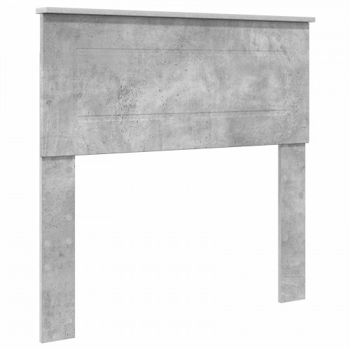 Sengestel med opbevaring - beton grå/sølv 75 x 190 cm