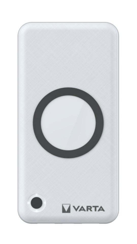 Varta - Trådløs power bank - 2-i-1 - Li-pol - 15000 mAh - 55.5 Wh - 20 Watt - 3 A - PD, QC 3.0 - 3 output-stikforbindelser (2 x USB, USB-C)