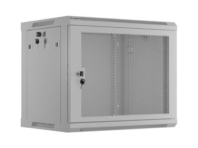 Serverrack vægskab 19" 9U 600×450 grå - Lanberg billede