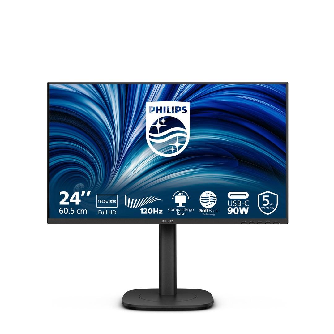 Skærm 24" Philips 3000-serien 24B2U3301/00 - Full HD, IPS, 120 Hz, USB‑C 90 W