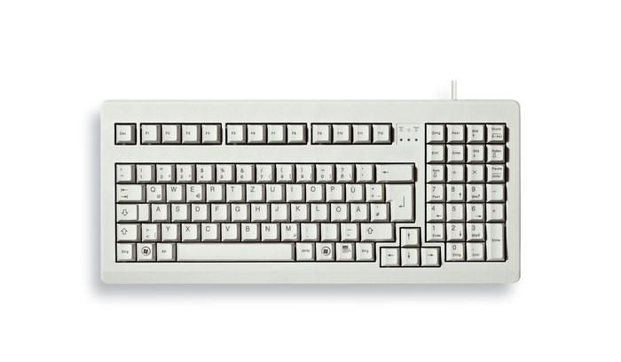 Tastatur Cherry G80-1800 - fuld størrelse, USB, QWERTZ tysk, grå billede
