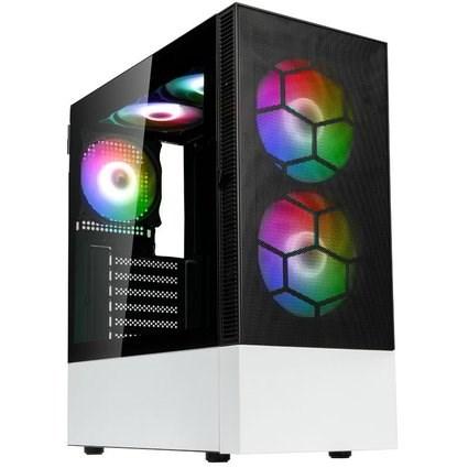 PC kabinet KOLINK Observatory MX Midi Tower - sort/hvid