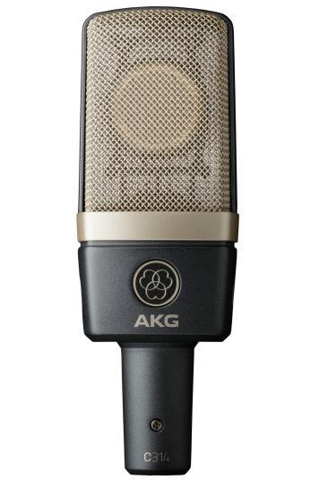 Studie mikrofon AKG C314 – sort, XLR, kablet billede
