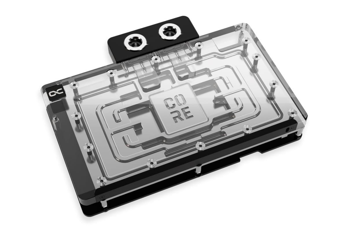 VandkÃ¸lings-backplate Alphacool Core - sort/krom, GPU billede