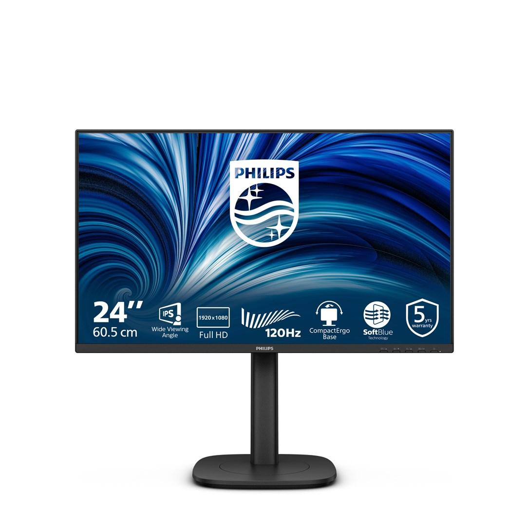 Skærm 24" Philips 3000-serien 24B2N3200J - Full HD IPS, 120 Hz, sort