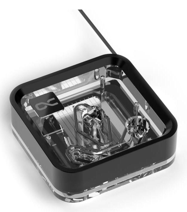 Vandblok til CPU – Alphacool Core 1 LT Aurora, sort/gennemsigtig billede