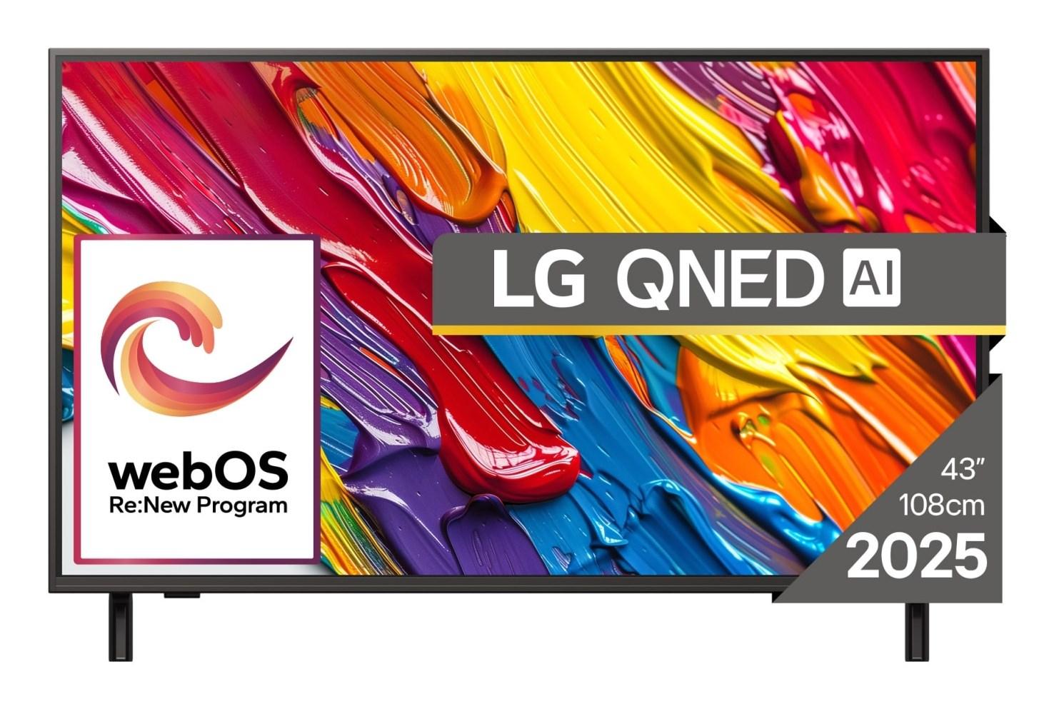 4K Smart TV LG 43" QNED84A3C (2025) – webOS, AI, Wi‑Fi billede