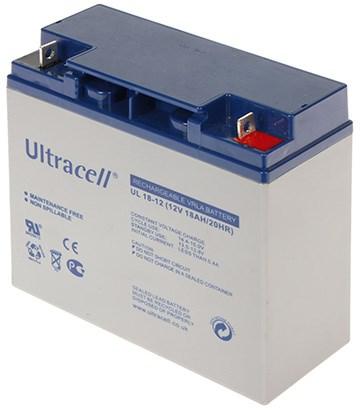 Genopladeligt VRLA-batteri Ultracell UL 18-12 12 V 18 Ah
