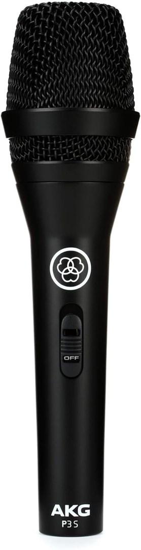 Mikrofon dynamisk AKG P3 S med tænd/sluk-knap billede