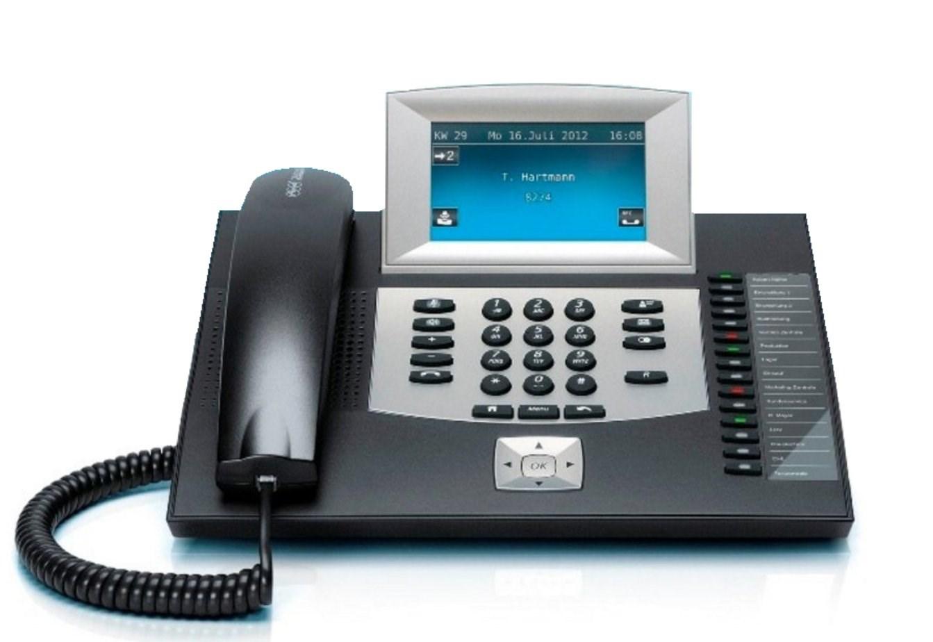 Fastnettelefon Auerswald COMfortel 2600 – analog med nummervisning, sort billede