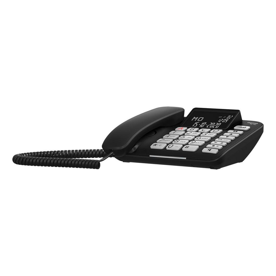 Fastnettelefon med trådløs håndsæt Gigaset DL780 Plus – analog/DECT, sort billede