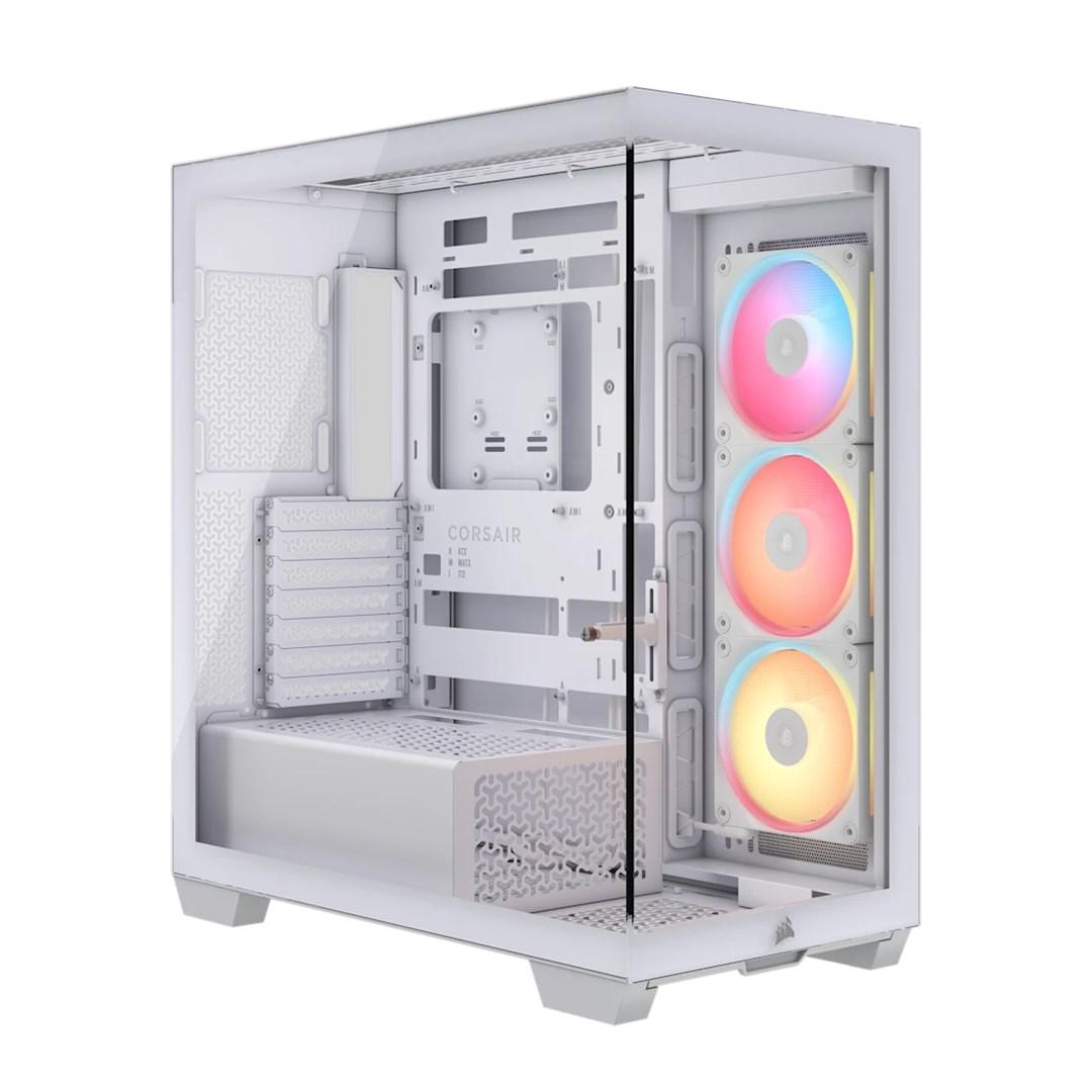 PC kabinet Corsair 3500X LXR LINK TG, hvid (Midi Tower)