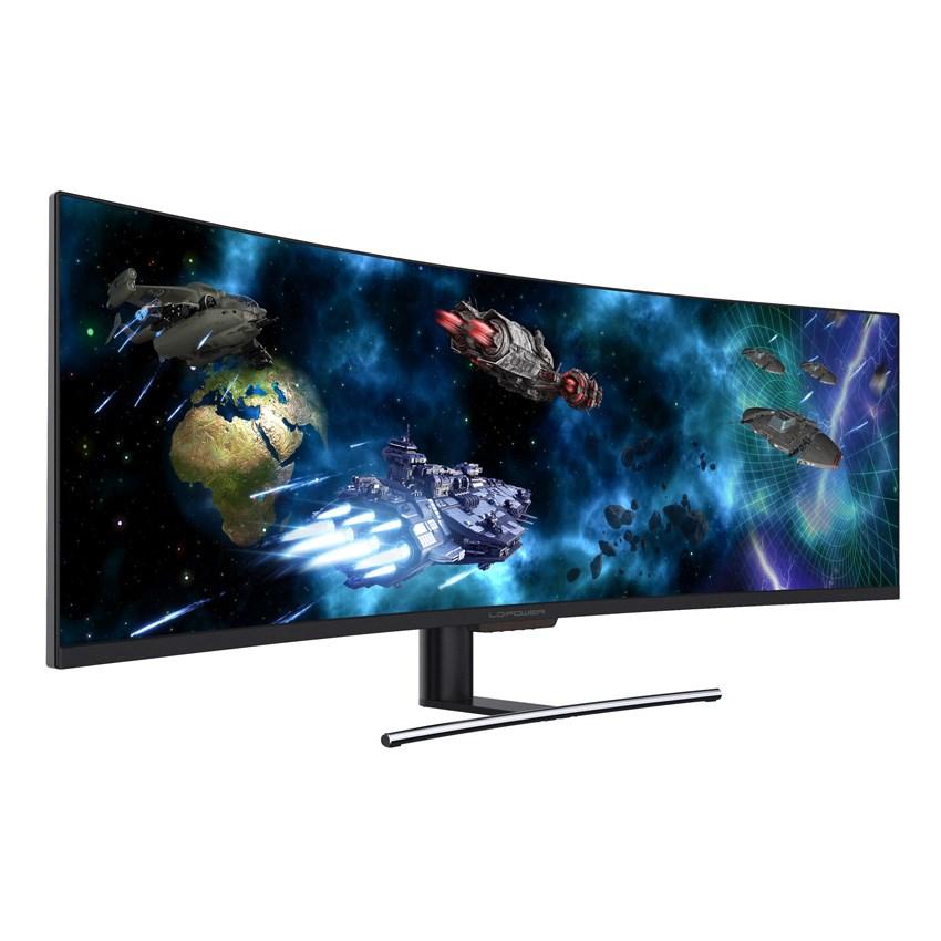 Buet gaming skærm LC-POWER 49" QLED 3840×1080, 144 Hz