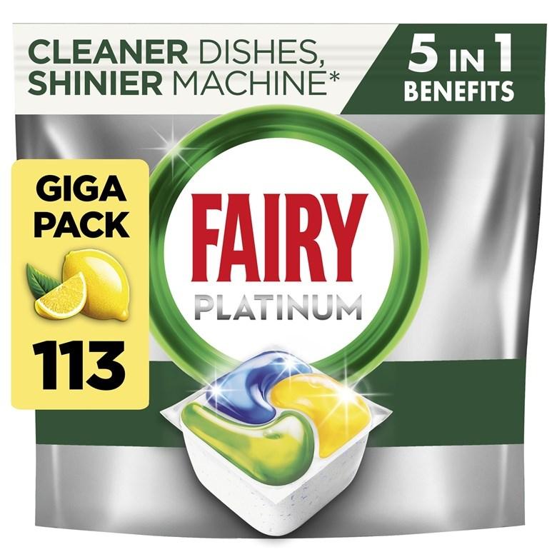 Opvasketabs Fairy Platinum Lemon – 113 stk billede