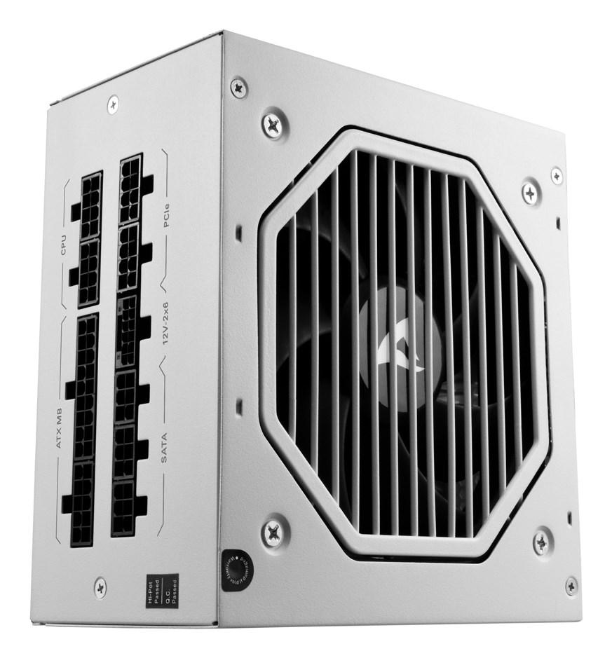 Strømforsyning til PC Sharkoon Rebel P20 850 W ATX – hvid, fuldt modulær billede