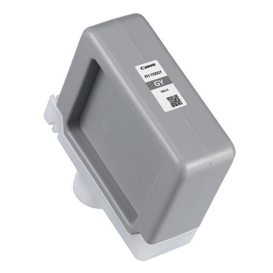 Canon PFI-1100 GY - 160 ml - grå - original - blækbeholder - for imagePROGRAF PRO-2000, PRO-2100, PRO-4000, PRO-4100, PRO-6000, PRO-6100